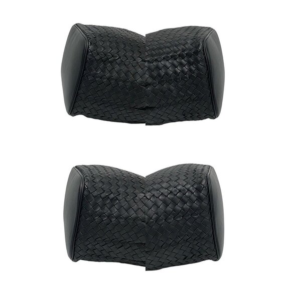 BOTTEGA VENETA Black Leather Intrecciato Shoulder Bag - Picture 7 of 8